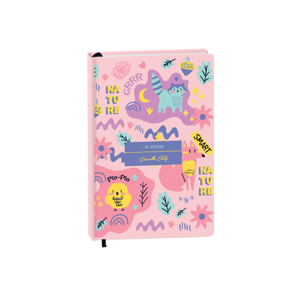 Hardcover Bookpaper Journal - Pio n Friends (with Elastic Band & Bookmark)