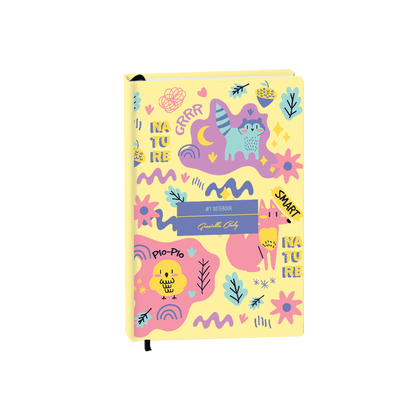 Hardcover Bookpaper Journal - Pio n Friends (with Elastic Band & Bookmark)