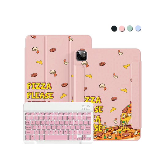 iPad Wireless Keyboard Flipcover - Pizza Please