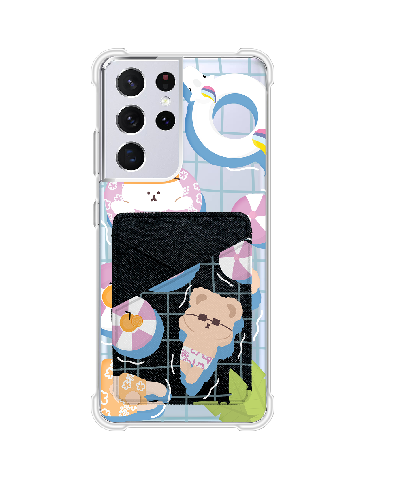 Android Phone Wallet Case - Pool Party 2.0
