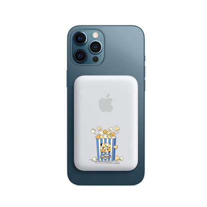 Magnetic Wireless Powerbank - Pop Corn