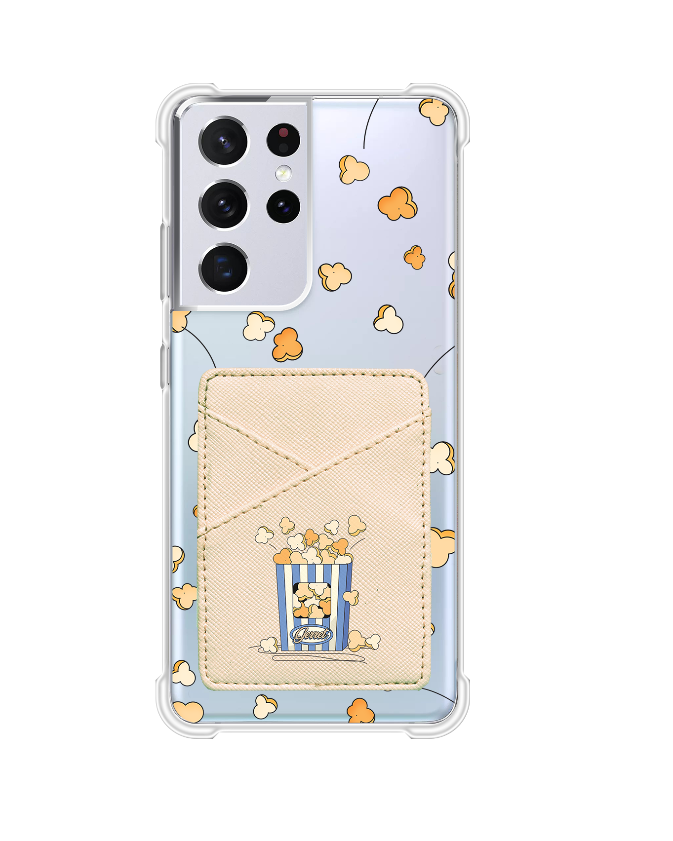 Android Phone Wallet Case - Popcorn