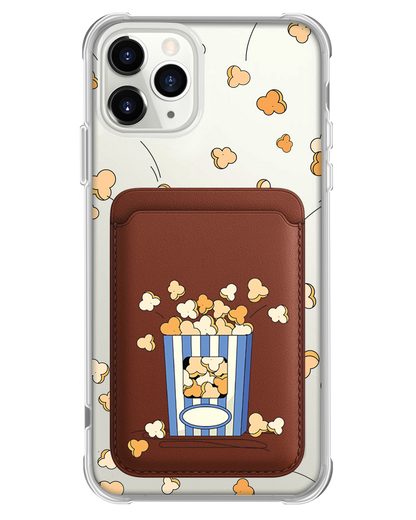 iPhone Magnetic Wallet Case - Pop Corn