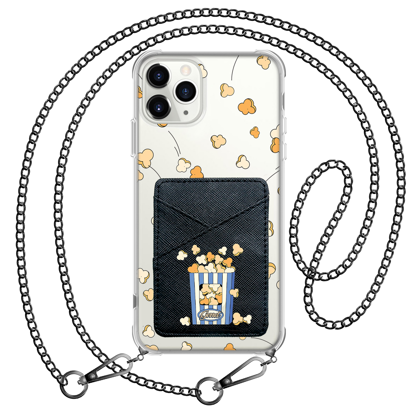 iPhone Phone Wallet Case - Popcorn