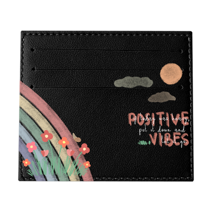 6 Slots Card Holder - Positive Vibes