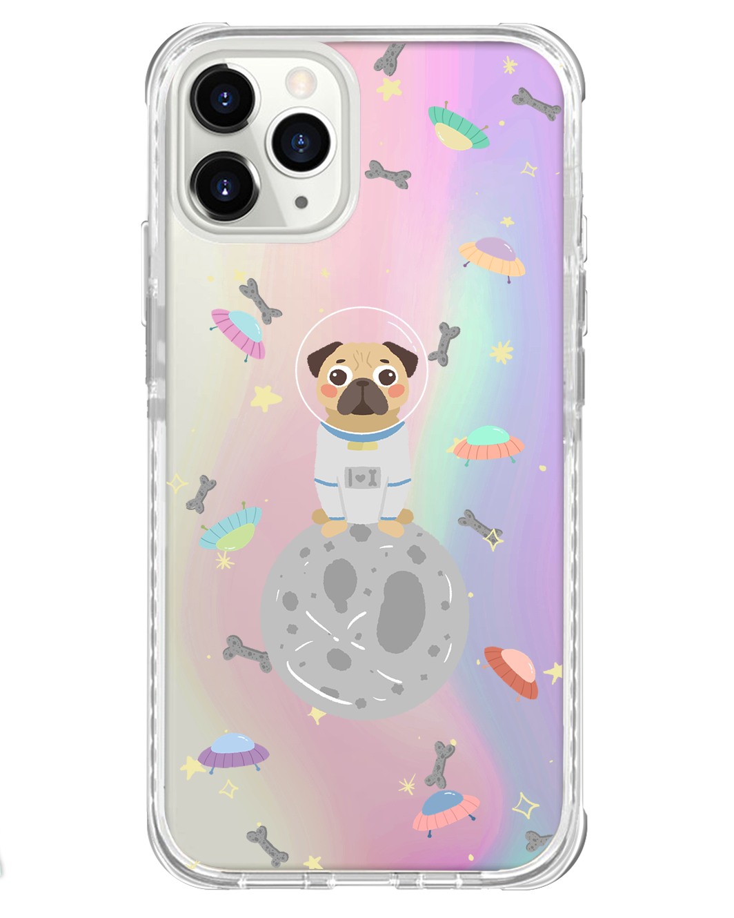 iPhone Rearguard Holo - Pugstronaut