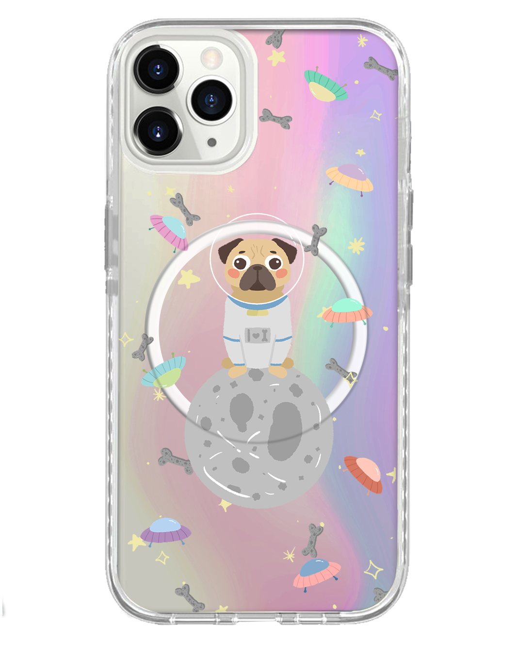 iPhone Rearguard Holo - Pugstronaut