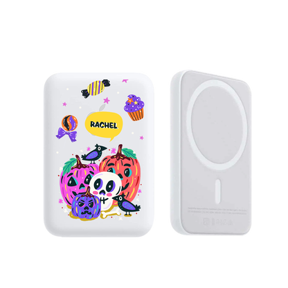 Magnetic Wireless Powerbank - Pumpkins Monster