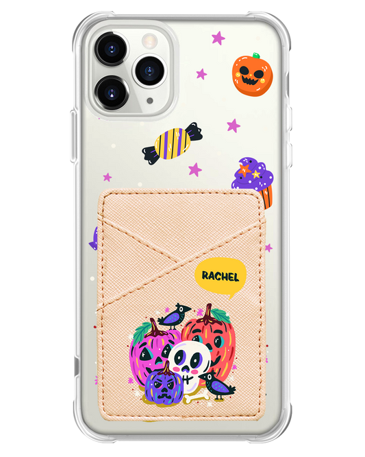 iPhone Phone Wallet Case - Pumpkins Monster