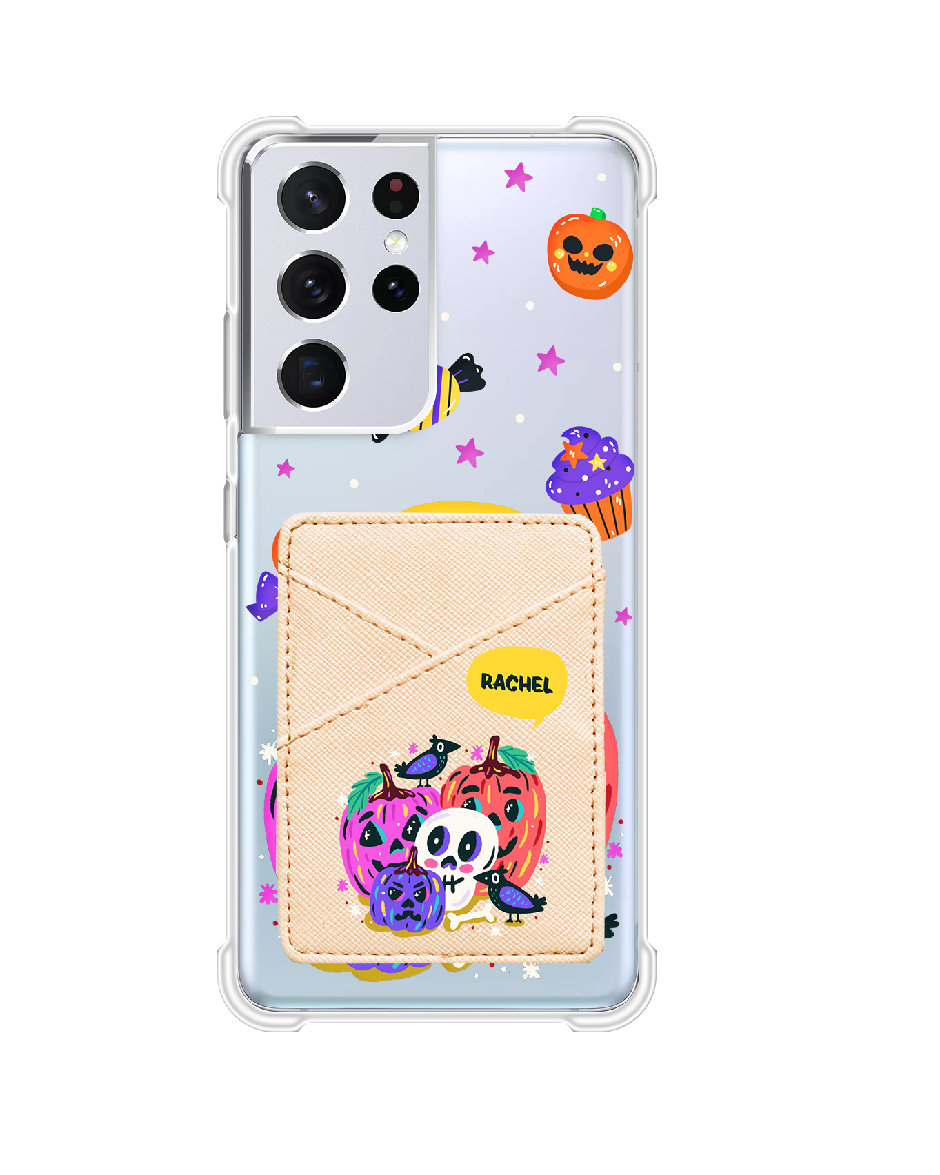 Android Phone Wallet Case - Pumpkins Monster