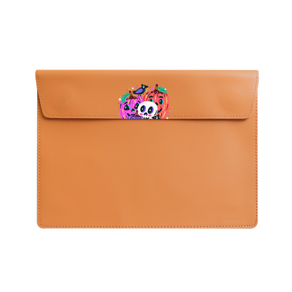 Vegan Leather Sleeve - Pumpkins Monster