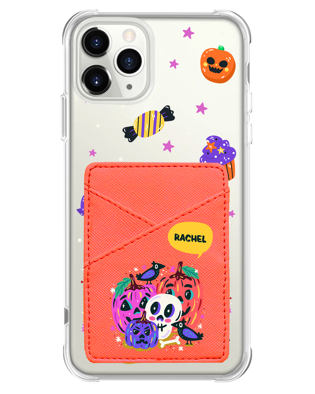 iPhone Phone Wallet Case - Pumpkins Monster