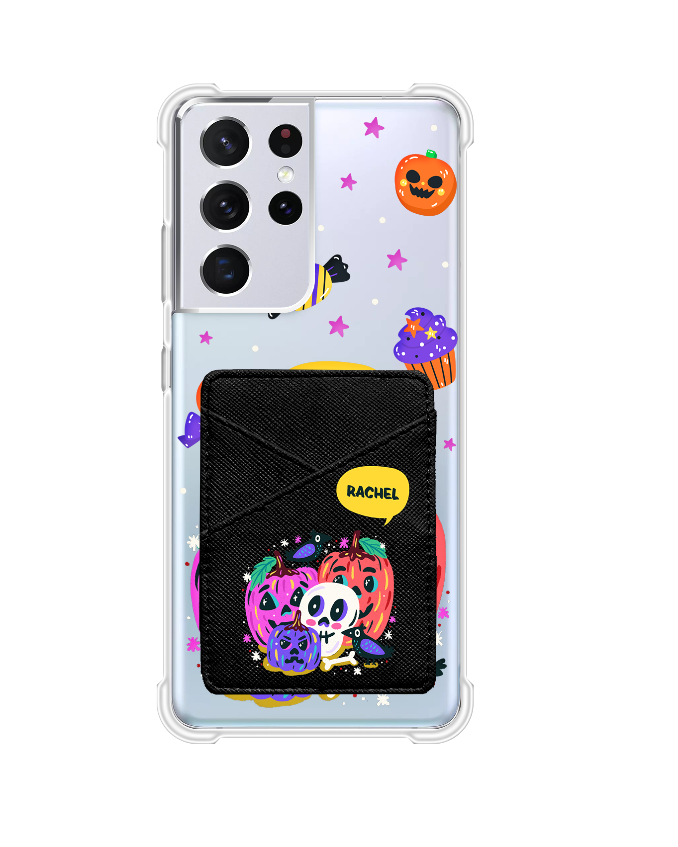 Android Phone Wallet Case - Pumpkins Monster