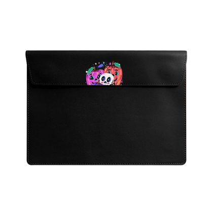 Vegan Leather Sleeve - Pumpkins Monster