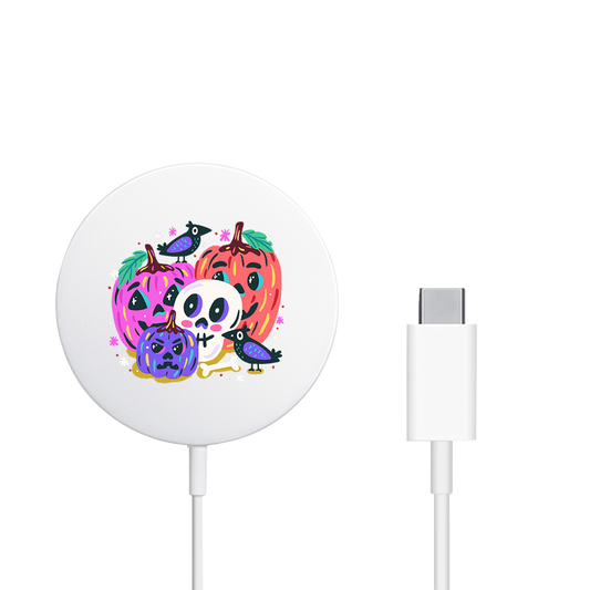 Magnetic Wireless Charger - Pumpkins Monster