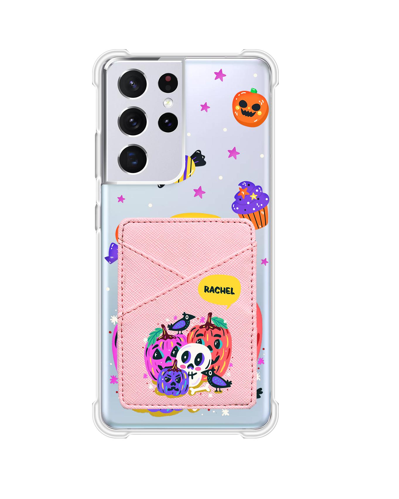 Android Phone Wallet Case - Pumpkins Monster