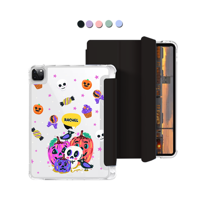iPad Macaron Flip Cover - Pumpkins Monster