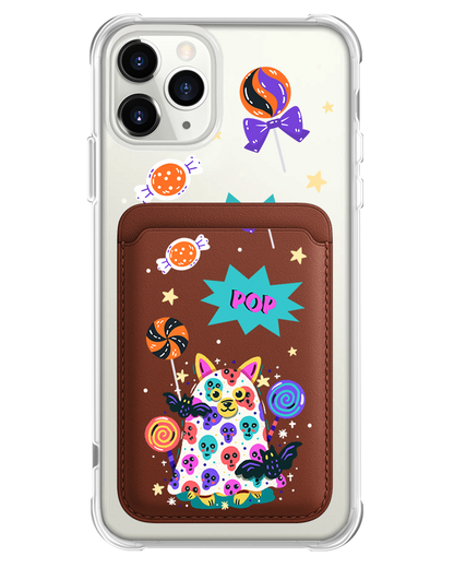 iPhone Magnetic Wallet Case - Puppy Monster