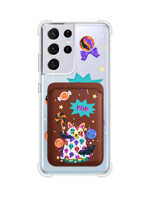Android Magnetic Wallet Case - Puppy Monster