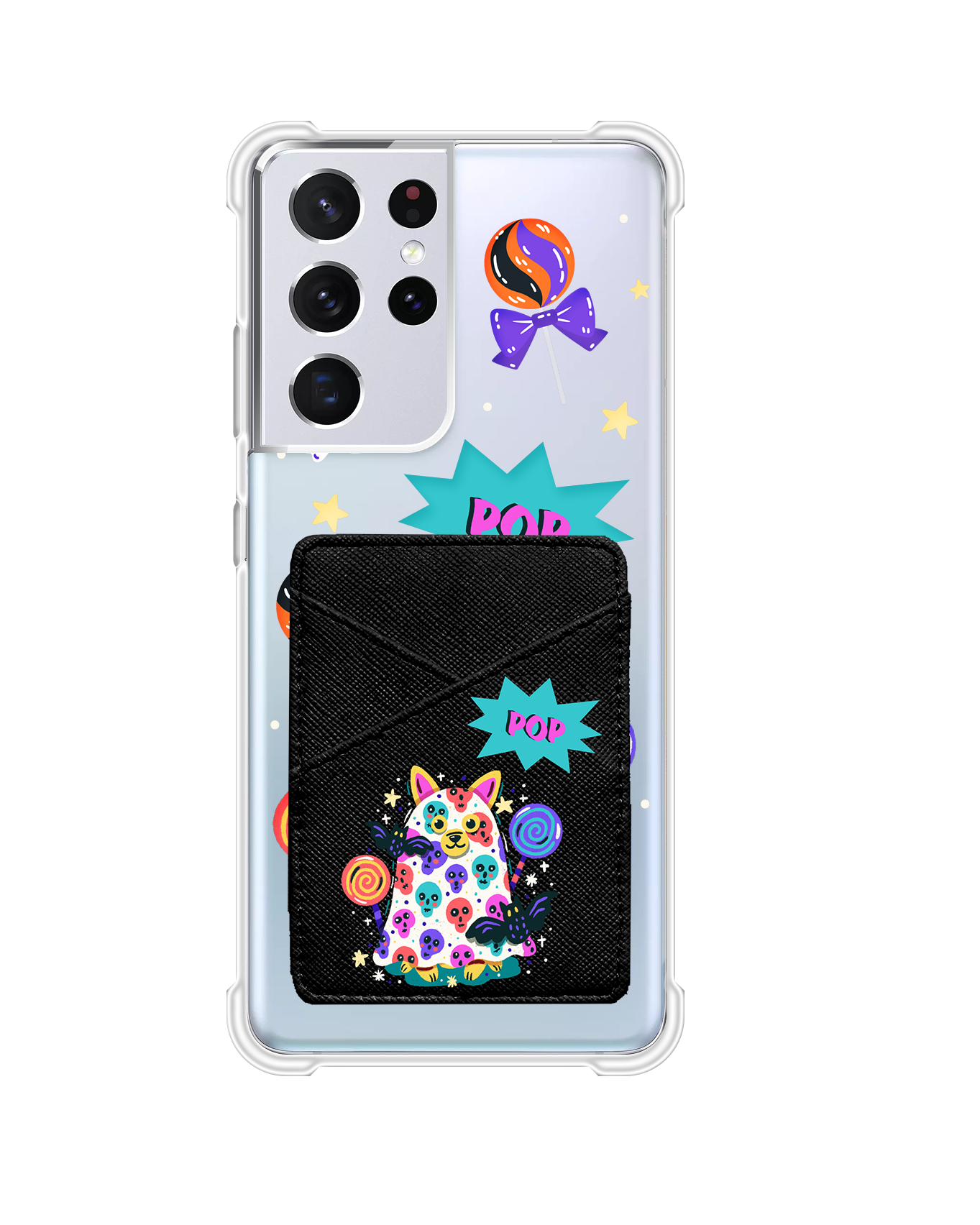 Android Phone Wallet Case - Puppy Monster