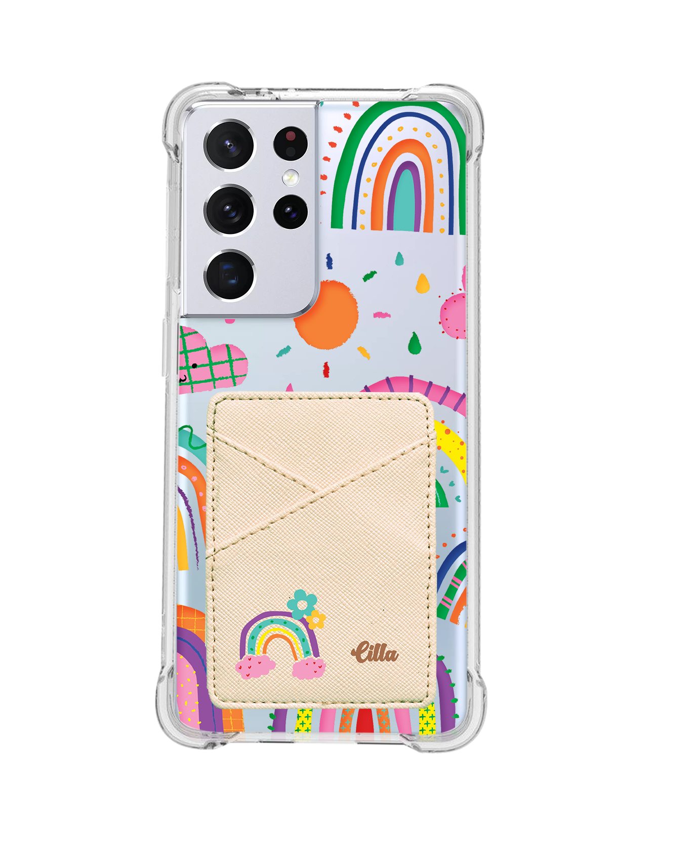Android Phone Wallet Case - Rainbow