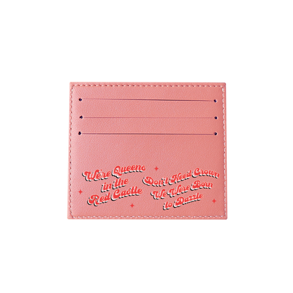 6 Slots Card Holder - Red Velvet Luv