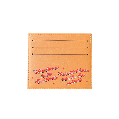 6 Slots Card Holder - Red Velvet Luv