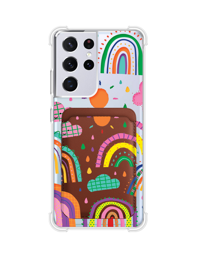 Android Magnetic Wallet Case - Rainbow