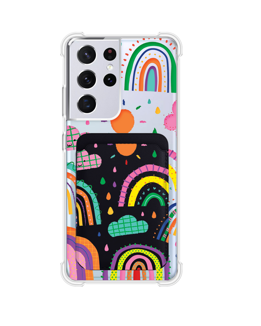 Android Magnetic Wallet Case - Rainbow