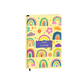 Hardcover Bookpaper Journal - Rainbow (with Elastic Band & Bookmark)