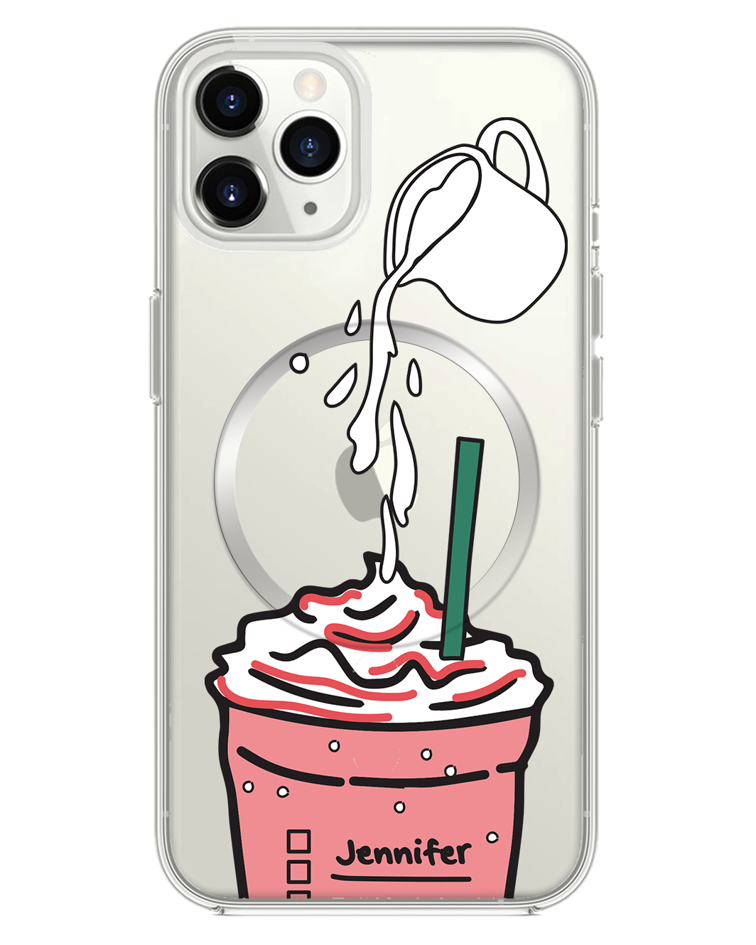 iPhone Rearguard Hybrid - Raspberry Frappe