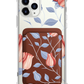 iPhone Magnetic Wallet Case - Red Tulips