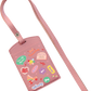 Vegan Leather Lanyard - Red Velvet Sticker Pack