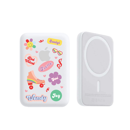 Magnetic Wireless Powerbank - Red Velvet Sticker Pack
