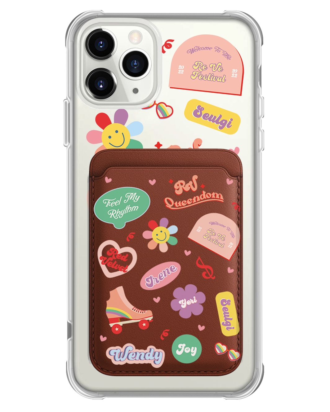 iPhone Magnetic Wallet Case - Red Velvet Sticker Pack