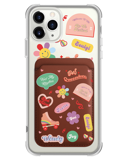 iPhone Magnetic Wallet Case - Red Velvet Sticker Pack