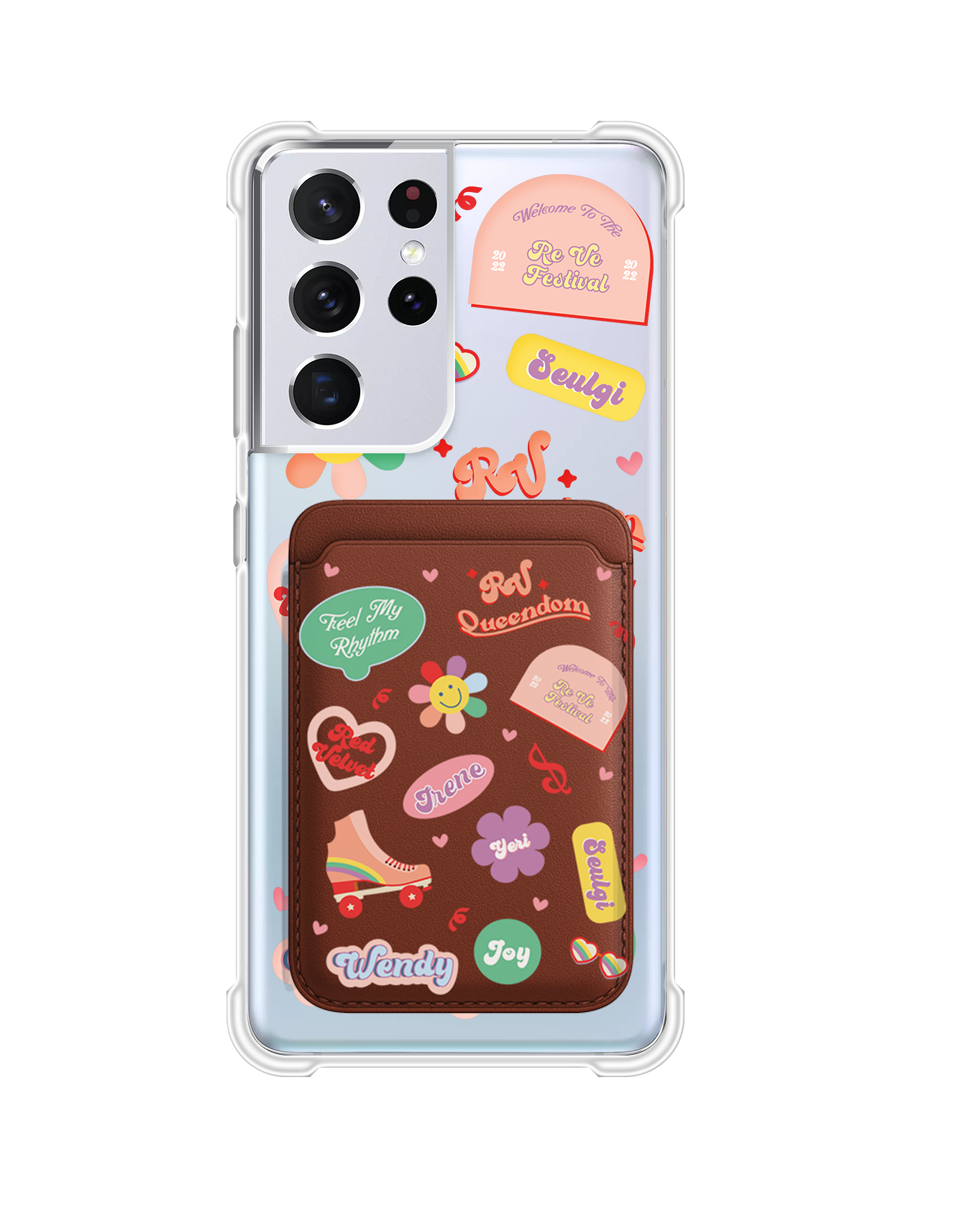 Android Magnetic Wallet Case - Red Velvet Sticker Pack