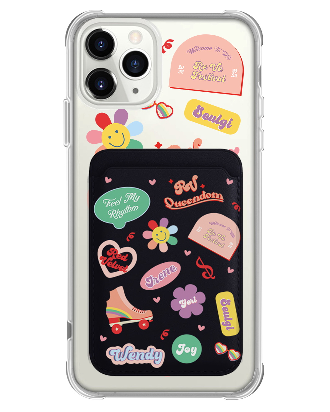 iPhone Magnetic Wallet Case - Red Velvet Sticker Pack