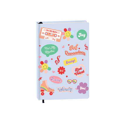 Hardcover Bookpaper Journal - Red Velvet (with Elastic Band & Bookmark)