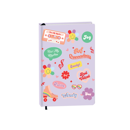 Hardcover Bookpaper Journal - Red Velvet (with Elastic Band & Bookmark)