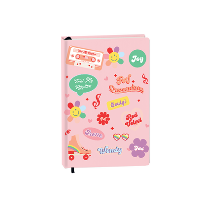 Hardcover Bookpaper Journal - Red Velvet (with Elastic Band & Bookmark)