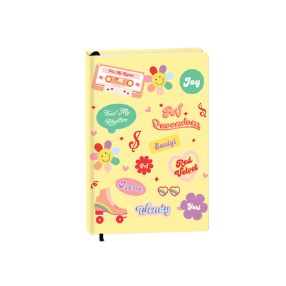 Hardcover Bookpaper Journal - Red Velvet (with Elastic Band & Bookmark)