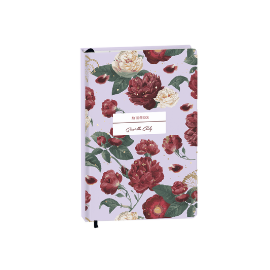Hardcover Bookpaper Journal - Rosalie (with Elastic Band & Bookmark)