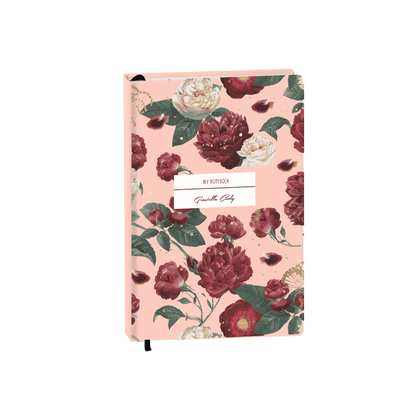 Hardcover Bookpaper Journal - Rosalie (with Elastic Band & Bookmark)