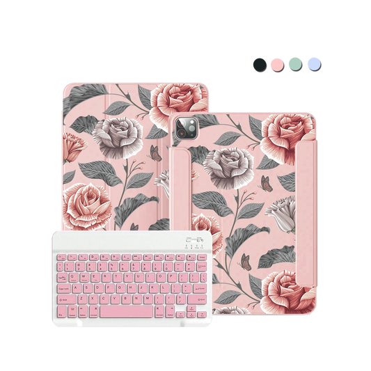 iPad Wireless Keyboard Flipcover - Rosie
