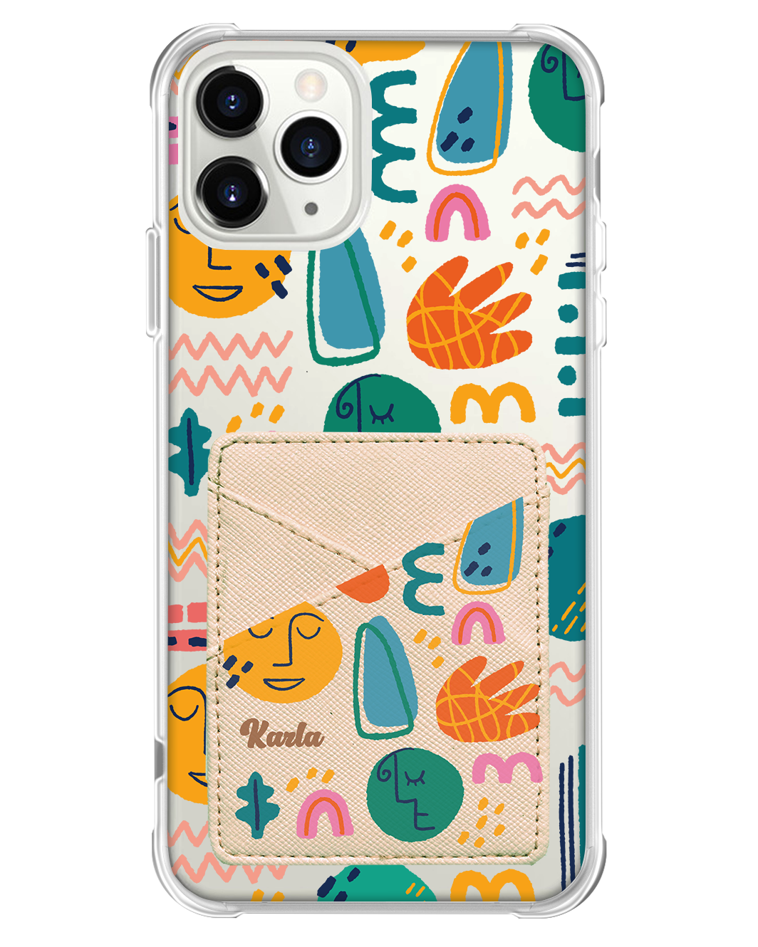 iPhone Phone Wallet Case - Silent Art