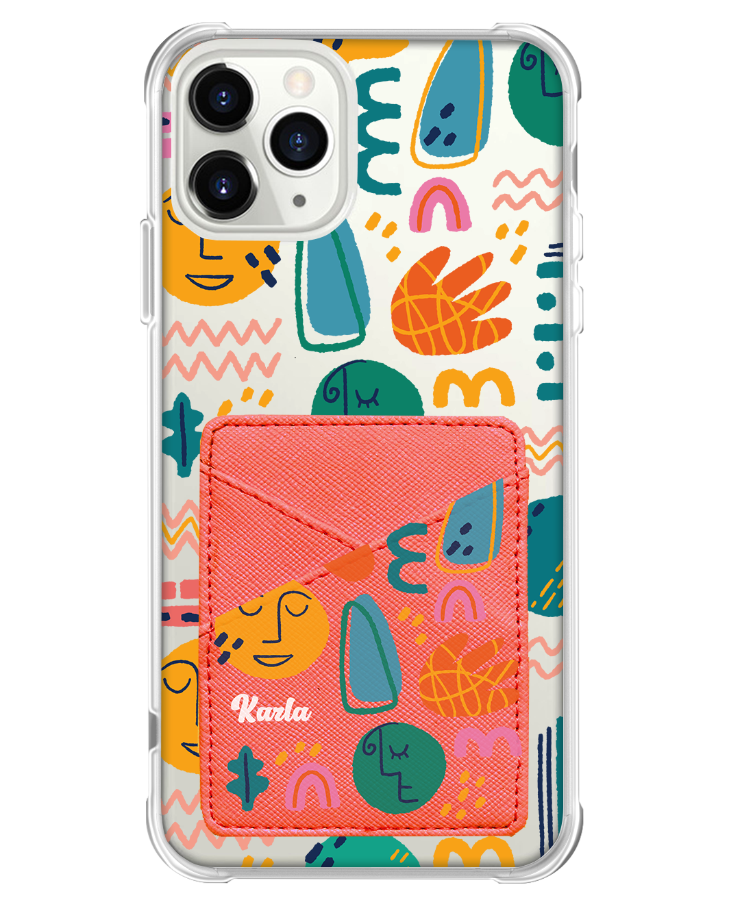 iPhone Phone Wallet Case - Silent Art