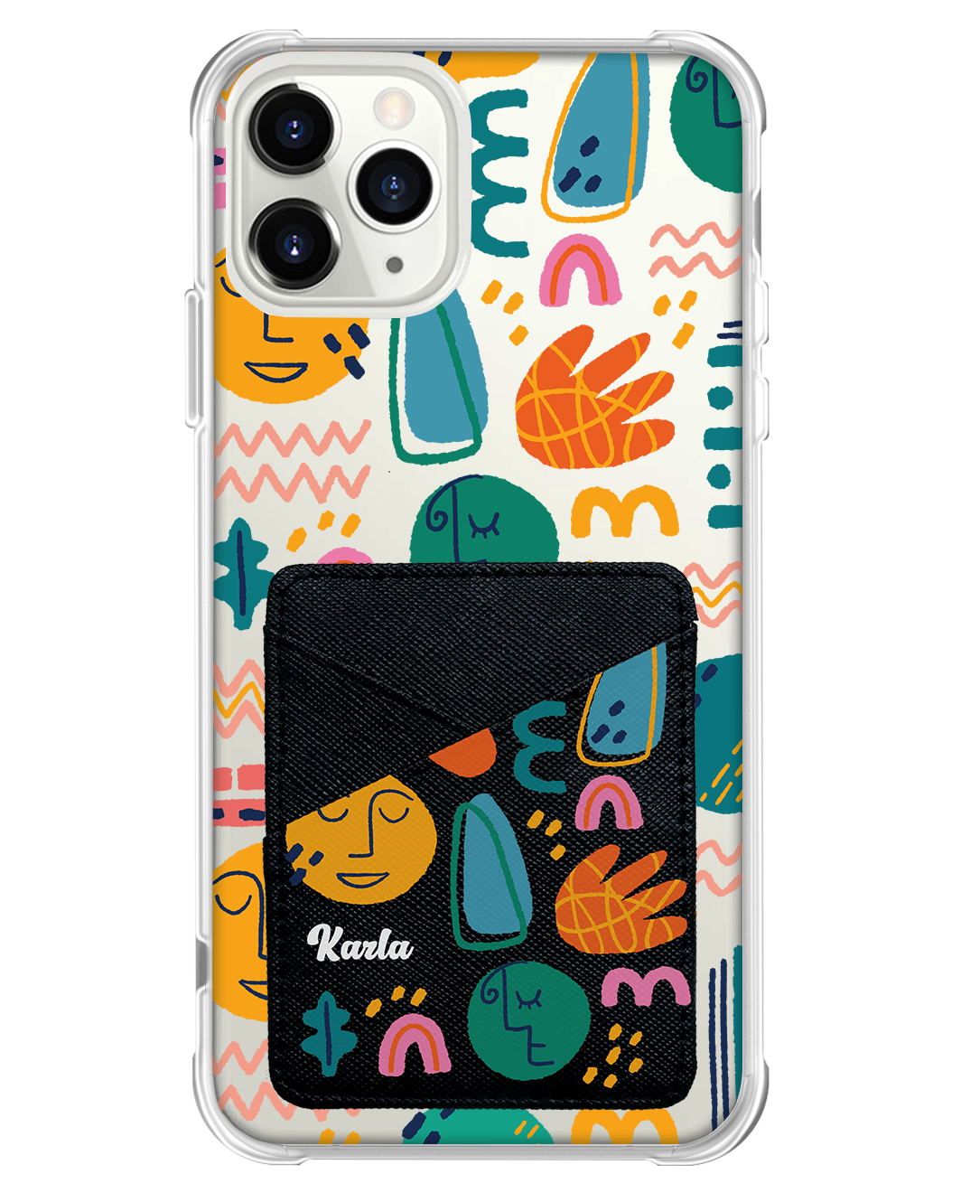 iPhone Phone Wallet Case - Silent Art