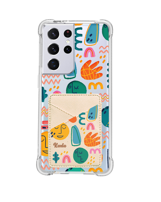 Android Phone Wallet Case - Silent Art