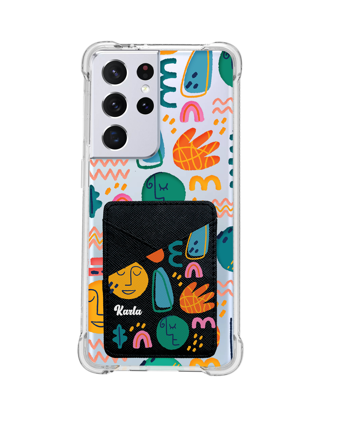 Android Phone Wallet Case - Silent Art